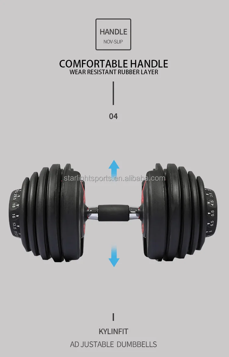 High Quality Adjustable Dumbbell 40kg /90lbs Adjustable Dumbbell