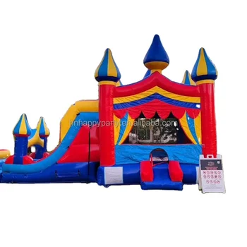 Commercial  bounce house commercial inflatable bouncing castle with slides party rental equipment for events