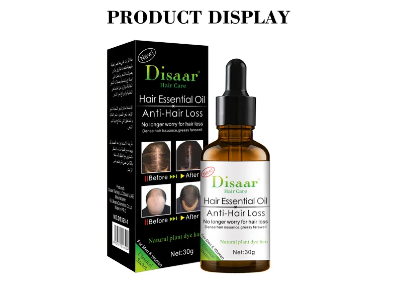 Hot Selling Dissar Organic Hair Loss Growth Oil Natural Regrowth Hair Oils for Hair Growth