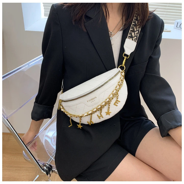 Leather Waist Bags Women Sling Bag China White Fanny Pack Waist