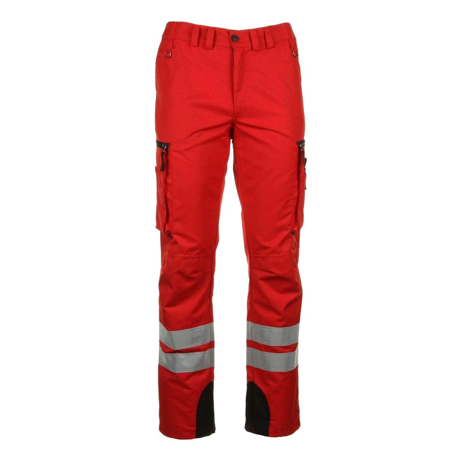 European Style Hi Vis Multi Pocket Cargo Work Pants High Visibility Safety Work Pants with Reflective Tape