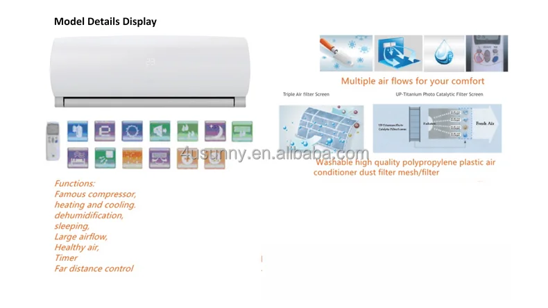 Solar Air Conditioner 12V DC 7000BTU air conditioning