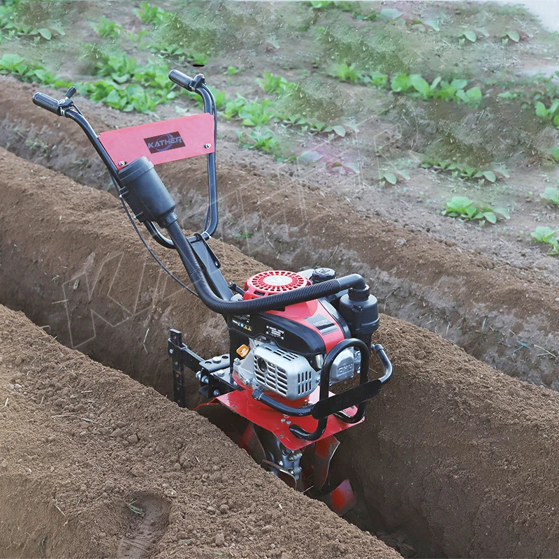 Agricultural Multi-Functional Gasoline Hand Held Cultivated Land Loosening Machine Rotary Tiller Micro Tiller Rotary Cultivators