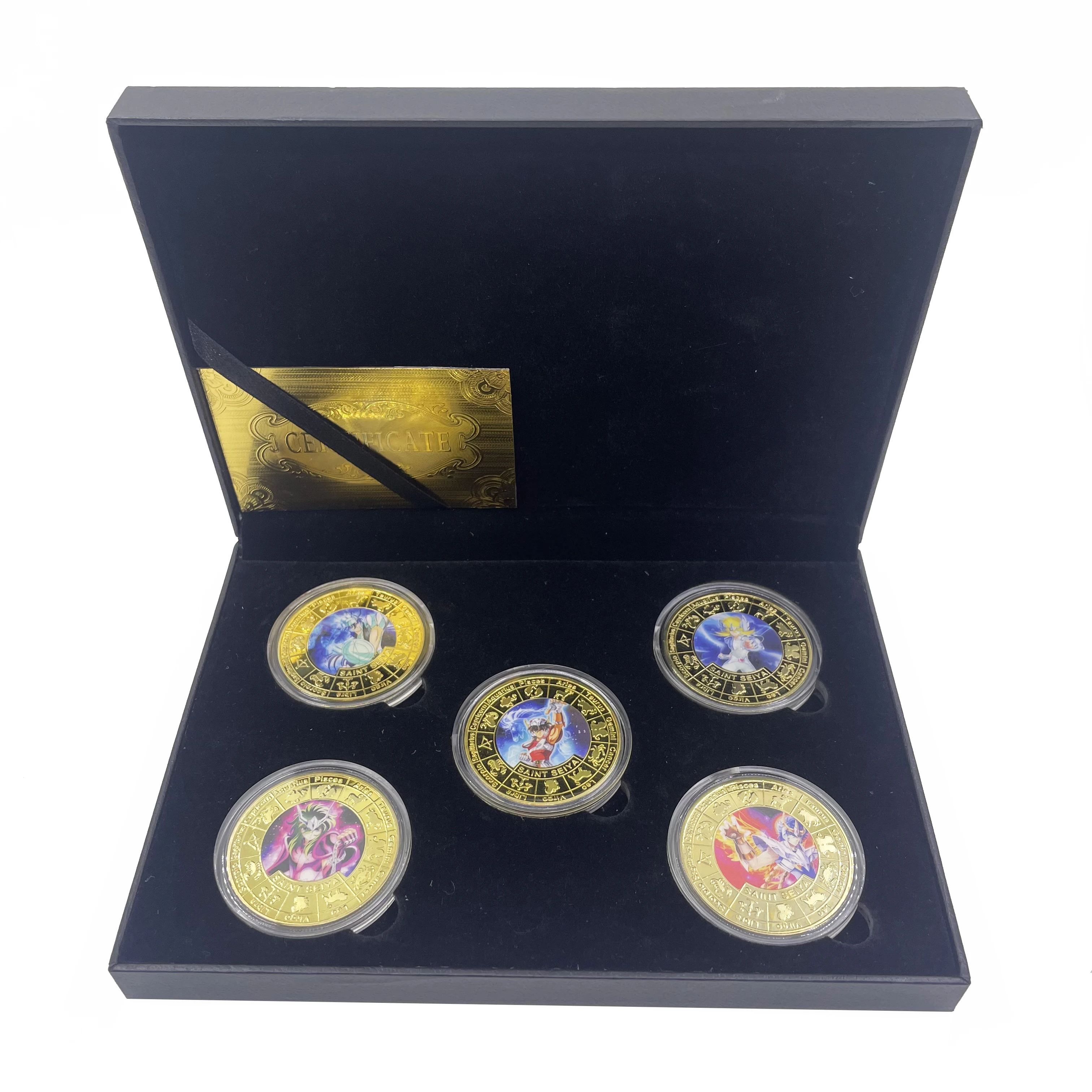 Custom Japan Anime Cartoon Saint Seiya Athena 24k Gold Coins
