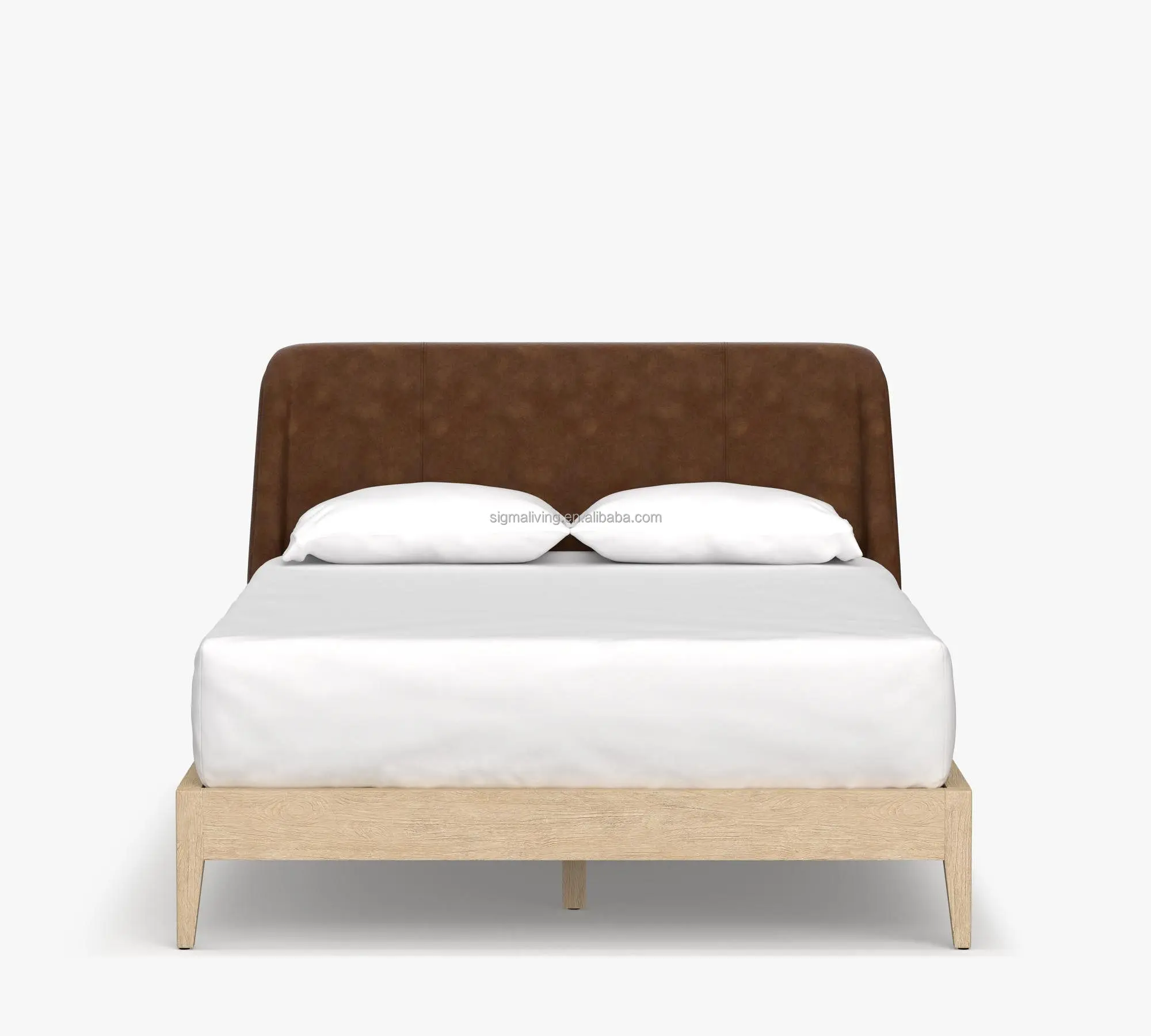 king bed platform bed bedroom furniture leather panel leather bed