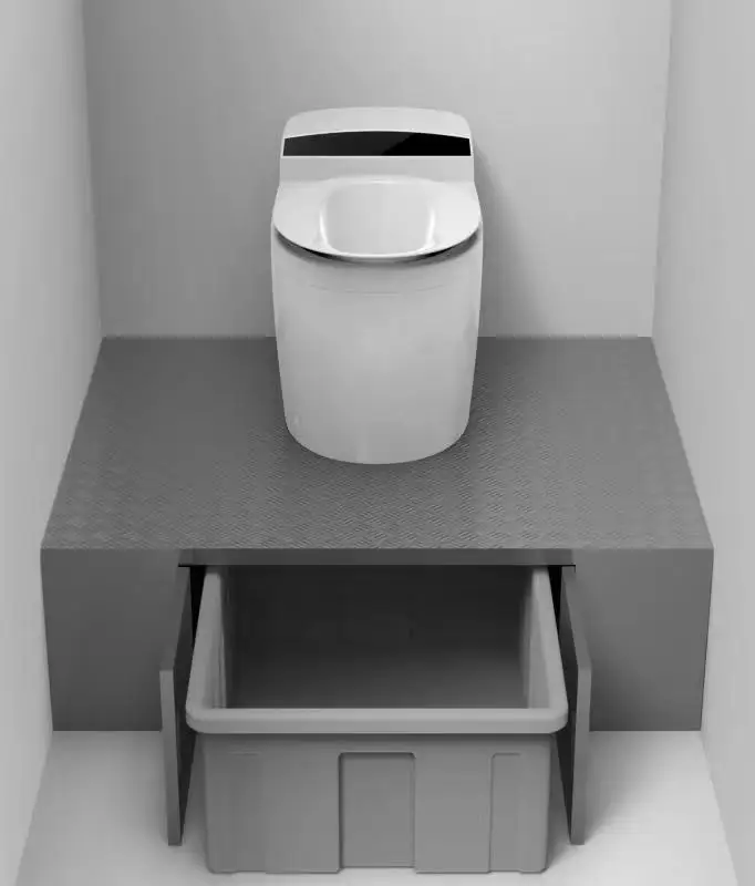 JP heater ABS Material Waterless Intelligent Sensing Toilet Waterless Smart Toilet JP heater STP Waterless Packaged Toilet  