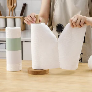 Lazy Rag Reusable Non-Woven Disposable Dishwashing Cloth Thickened Kitchen Towel for Wet Dry Kitchen Use for Glass Cleaning