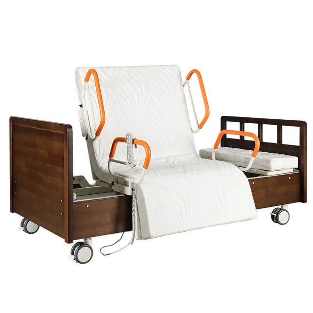 Electric household rotating bed nursing medical bed hospital home care bed for elder