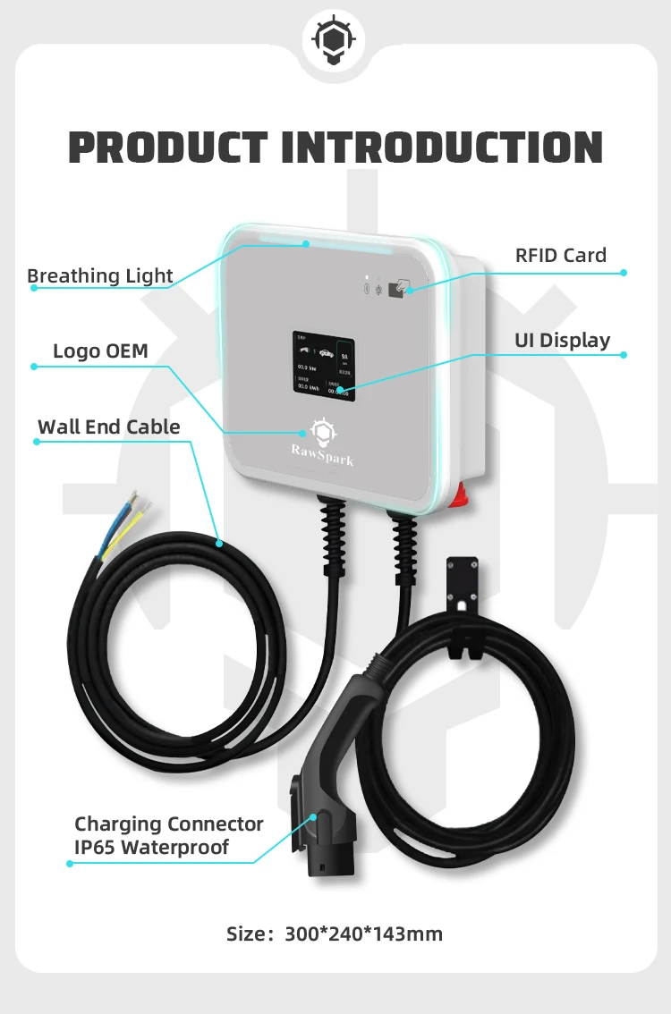 Evse Control Box Type 2 Ev Charger Evse Wallbox 7.4kw Electric Ev Charger Accessories ...