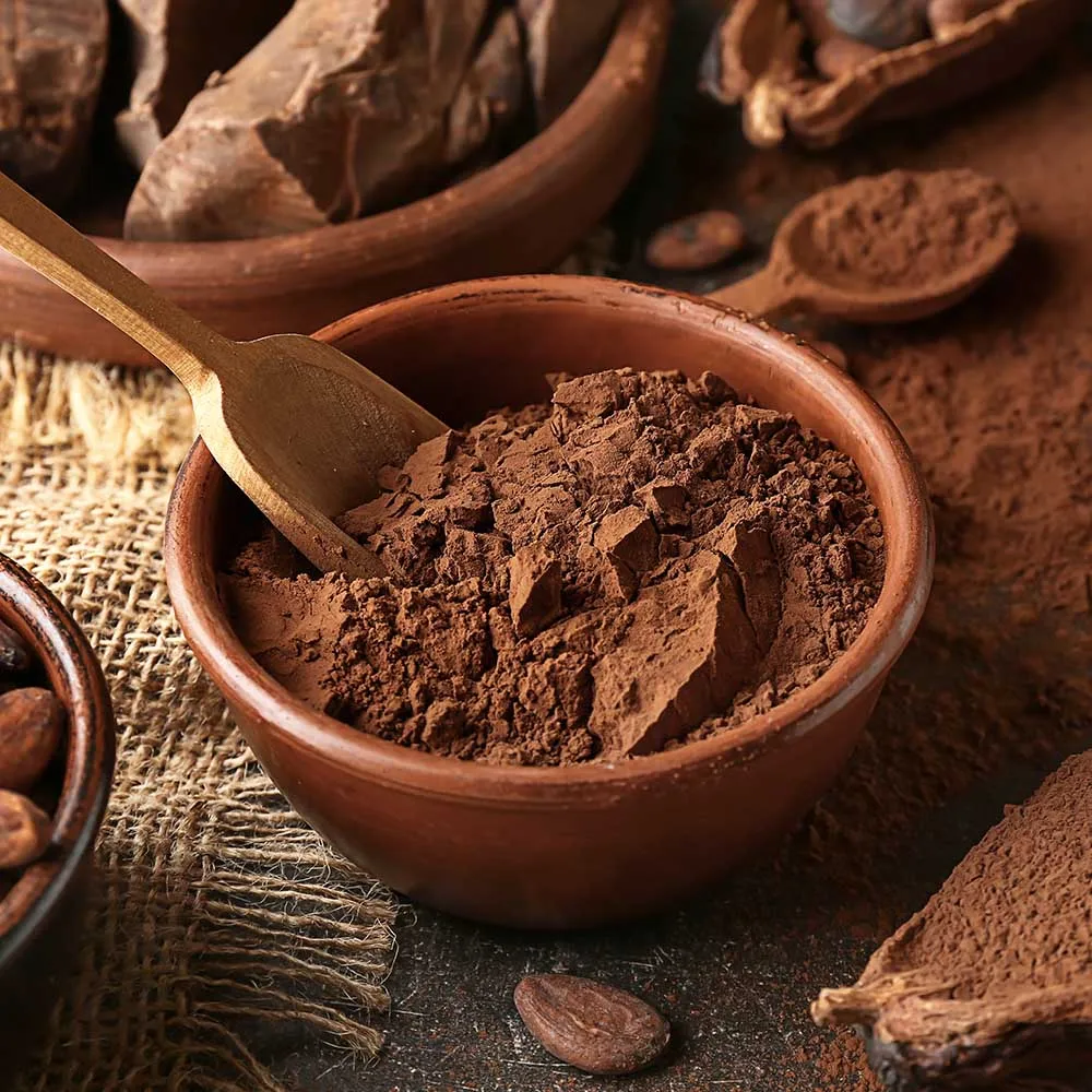 Natural Alkalized Cocoa Powder Liquid Dutch Processed Cocoa Liquor Bulk or Bag Packaging Available for Chocolate Making