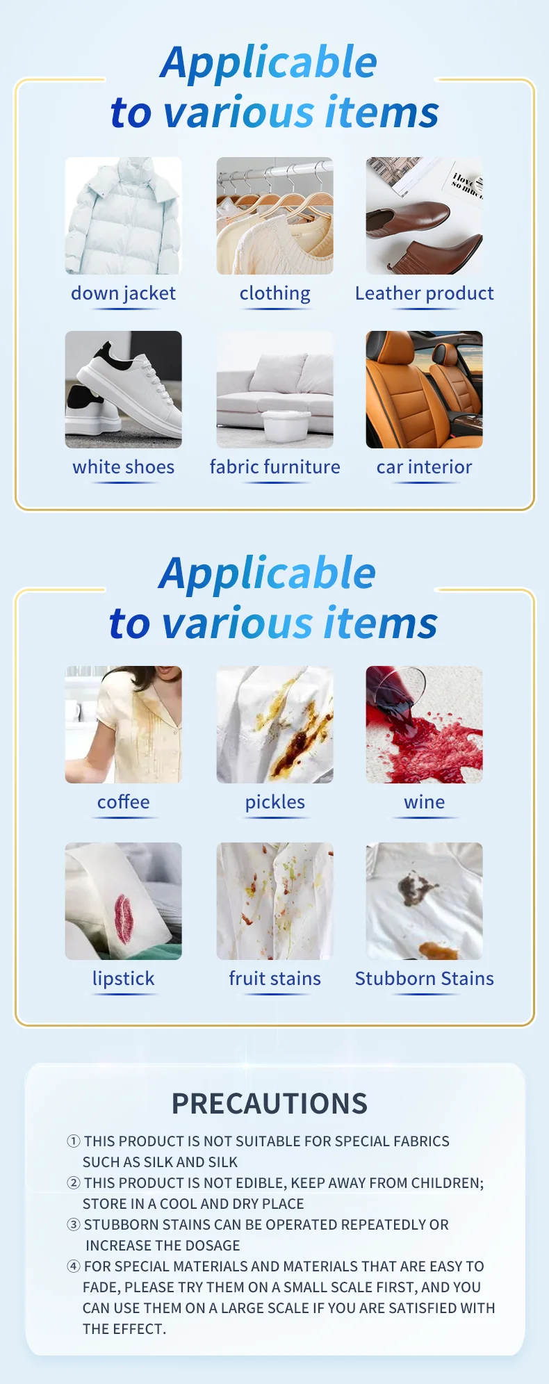 Down Jacket Detergent Dry Cleaner For Stubborn Stains Household Laundry