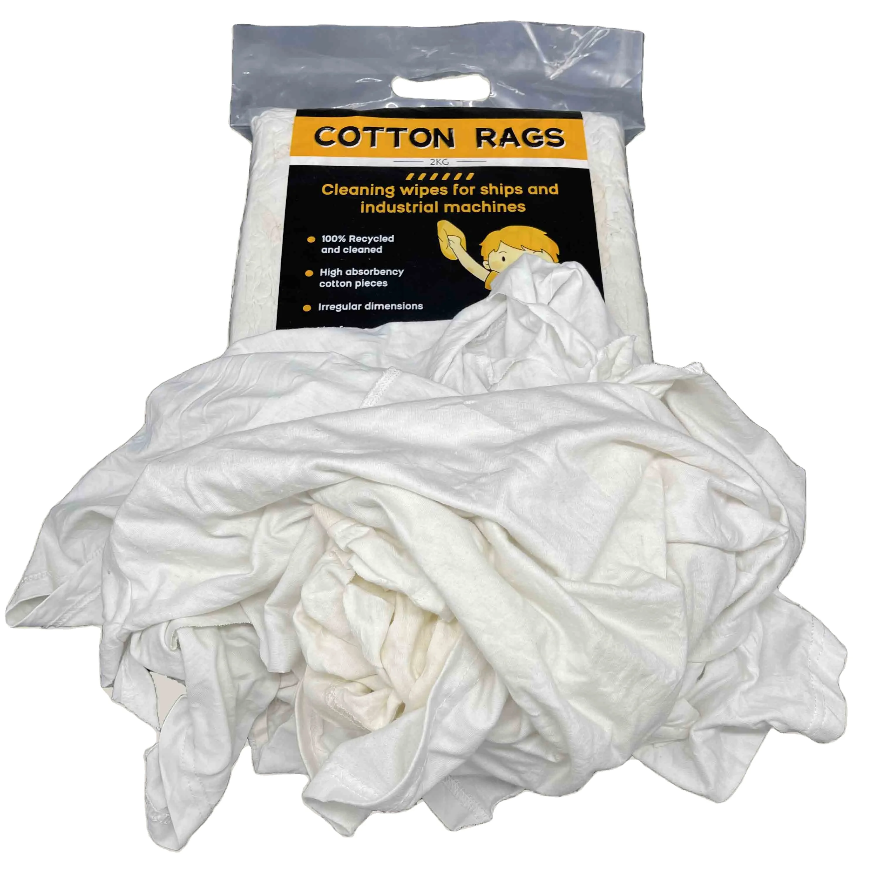 High Quality Industrial Cleaning Rags Wiping Clothing Textile Waste