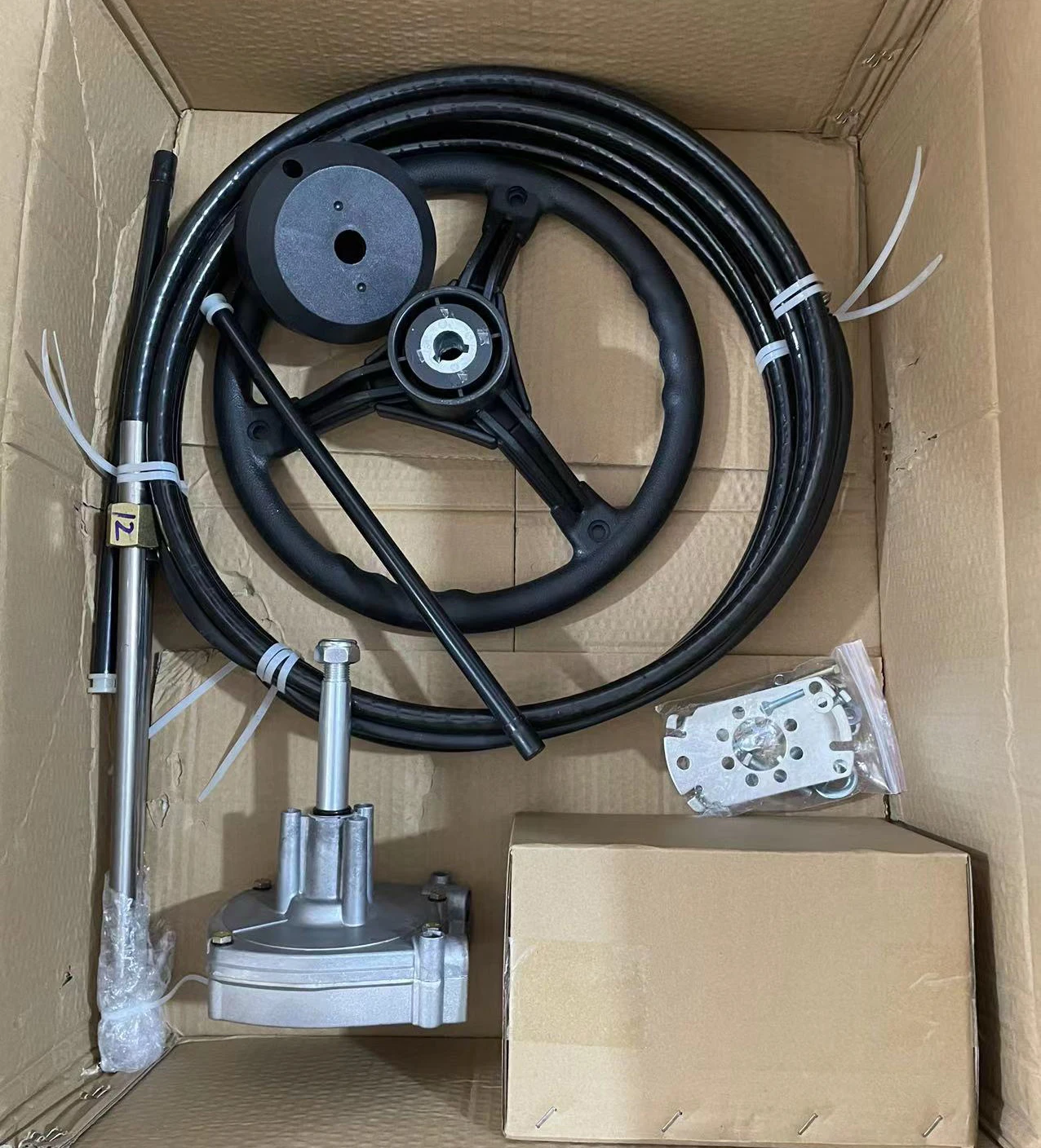 12 Feet Cable Mechanical Steering System Marine Supplies Boat Outboard