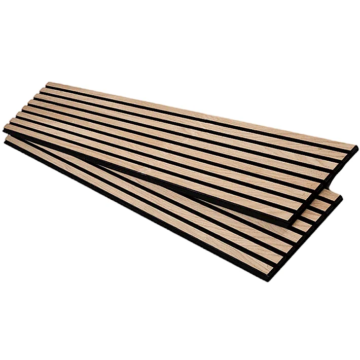 Strip Sound Proof Wall MDF Soundproofing Board Acoustic Panels Decorative Interior Wood PET Wooden Carton Packaging
