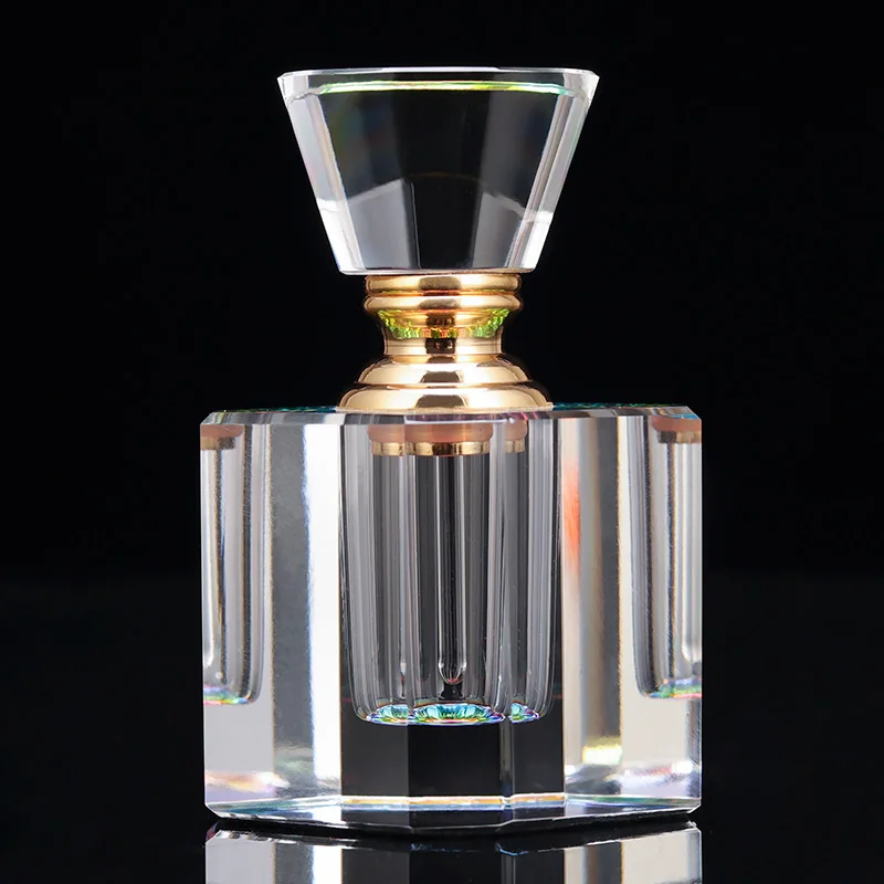 Small Bridge Original Personalised Design Square Perfume Bottle Premium Rectangle Cap Refillable Crystal Perfume Bottle