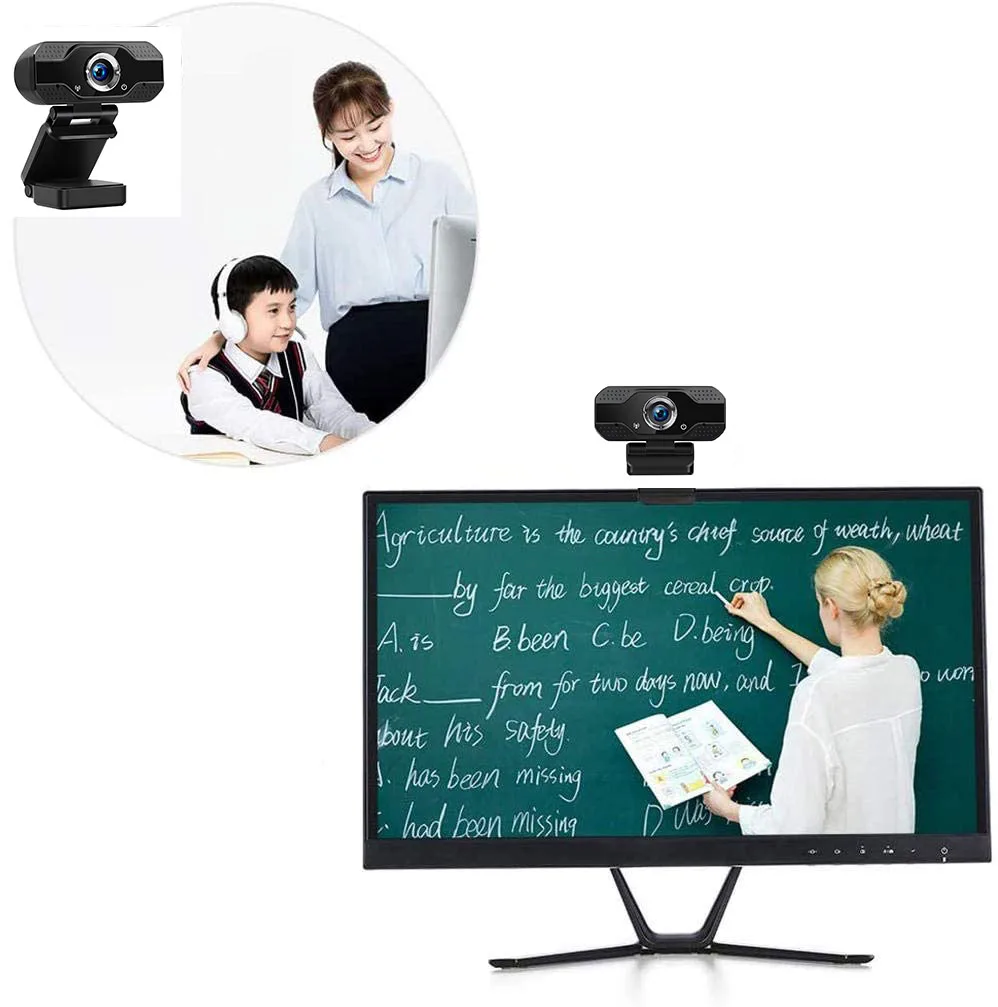 Auto Tracking Webcam Cameras Chatroulette Web Cam 1080p 2k Webcams Full Hd for Desktop Pc Price Live Streaming Computer Usb Came