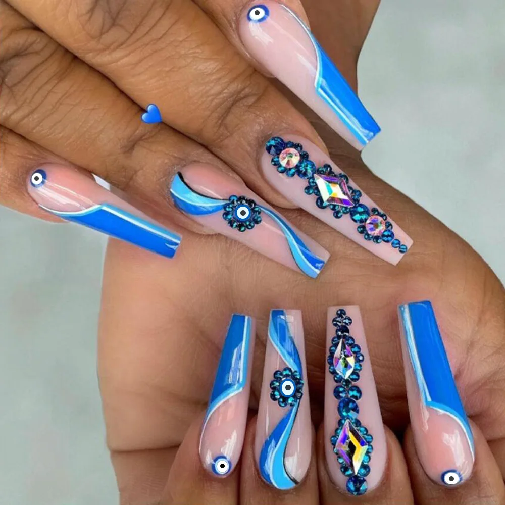 10 Stunning Rhinestone Nail Art Designs To Try Out |