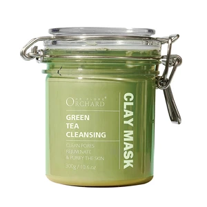 Skin Care  Exfoliating and Blackhead Acne Natural Clay Mask Pore Reducer for Face and Body Green Tea Mint Mud Clay Face Mask