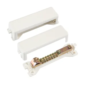 165A DC H57 Brass PA66 Base Galvanised Steel Block Electrical Bus Bar Box for Battery Link Power Distribution