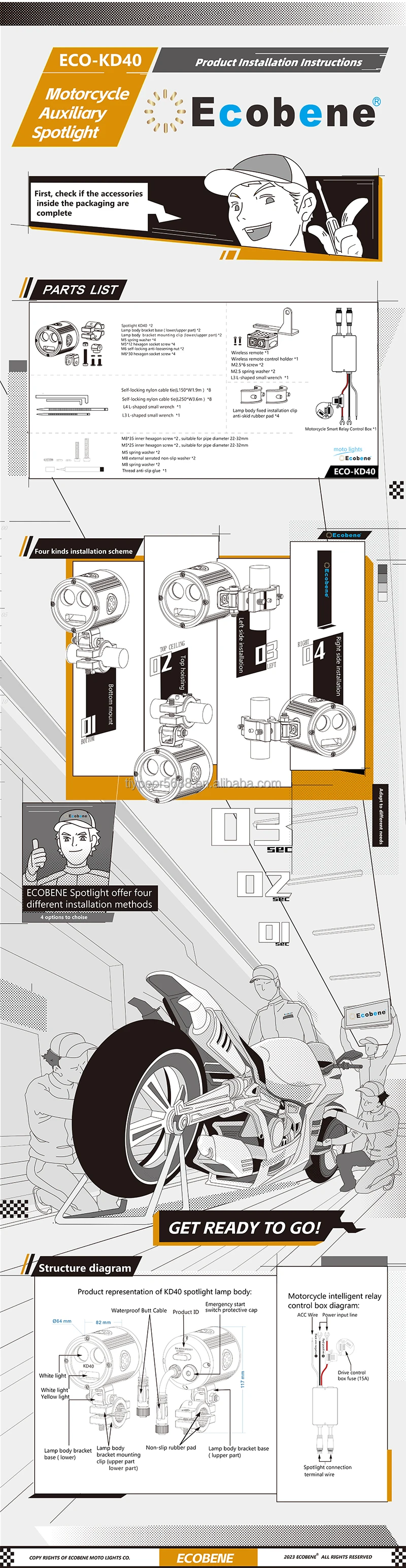 product tiypeor motorcycle high power 90w wireless switch driving auxiliary spotlight super brighter cnc aluminum fog light for atv utv-10