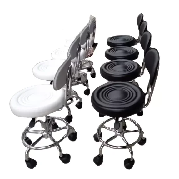 Modern Comfortable Ergonomic Executive Circular Adjustable Height Swivel Backrest Pu Leather Office Chairs