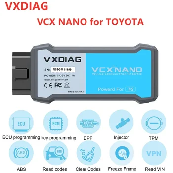 VXDIAG VCX NANO NX400トヨタJ2534プログラミングTechstreamレクサス