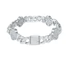 12.5CT-Clear Moissanite S925 Silver Bracelet
