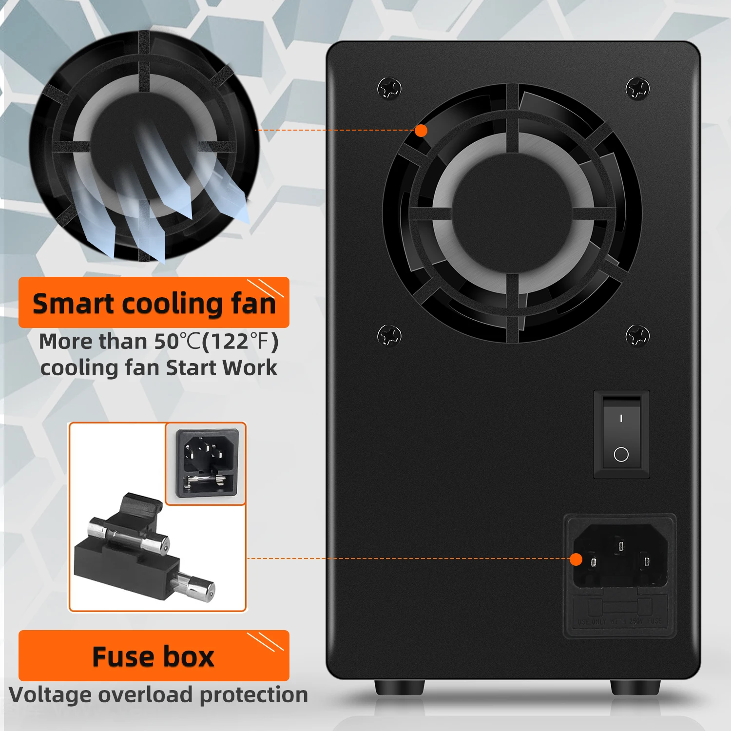 SPS1203 120V 3A DC Power Supply Precision Four Digital Adjustable Laboratory Switching Power Source for Phone Repairing
