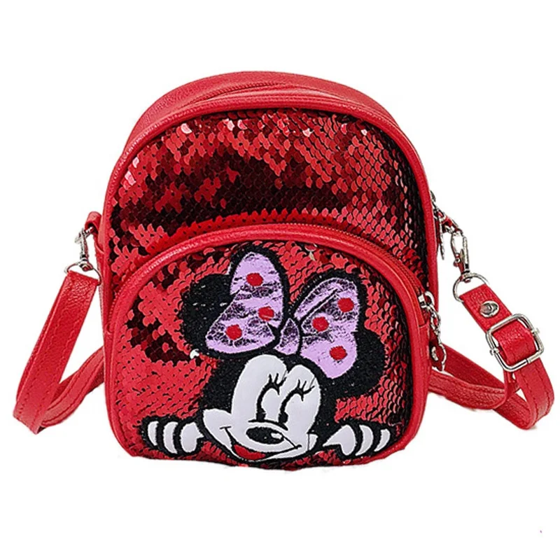 red sequin backpack