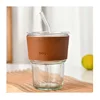 brown  +transparent cup
