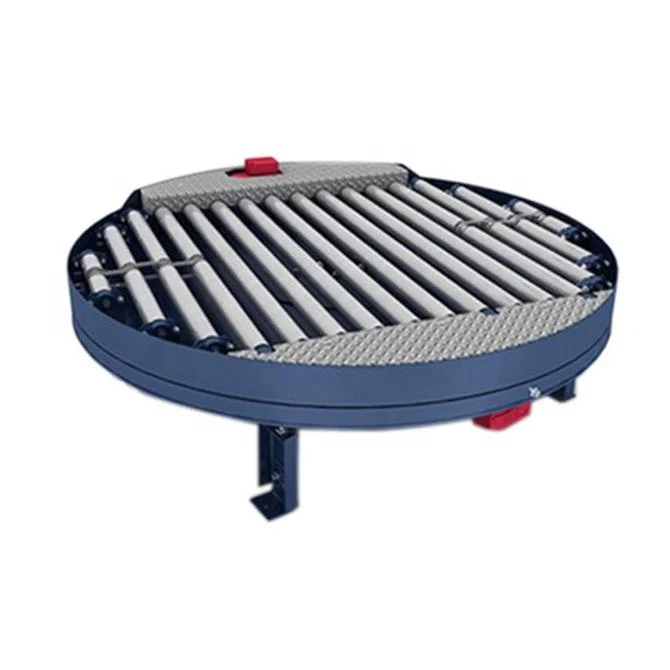 Motorized Pallet Turning Table Rotating Table Roller Conveyor  Manufacturer  for Handing Pallet