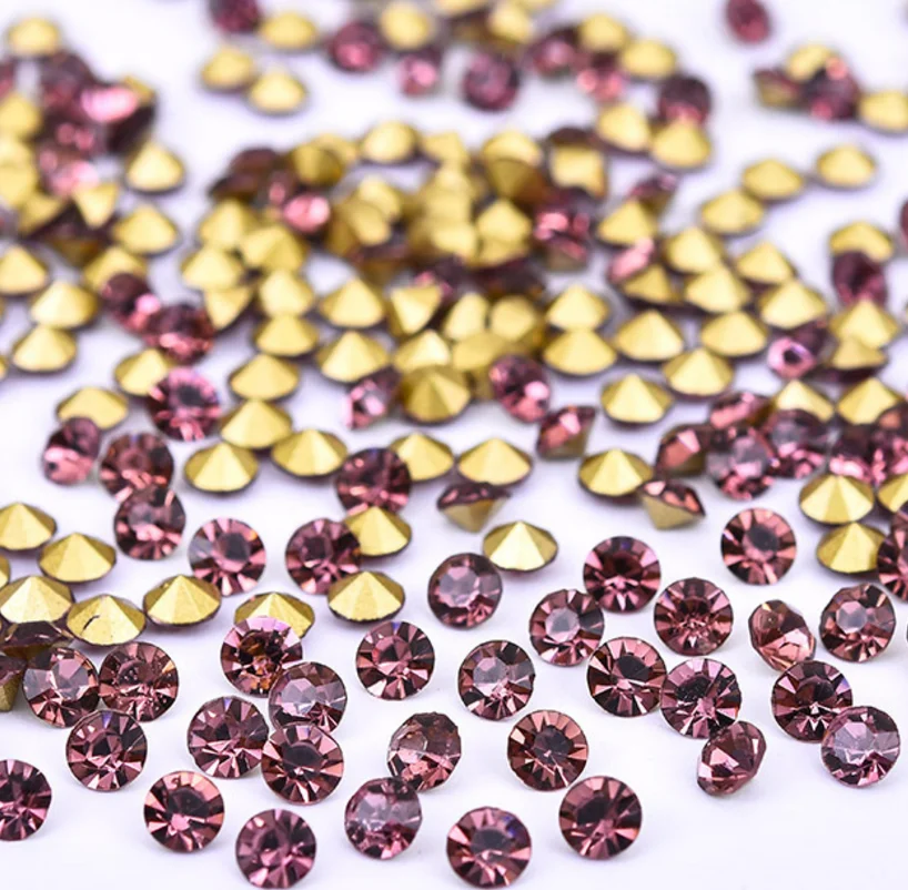 Light Pink Rhinestones - 3mm