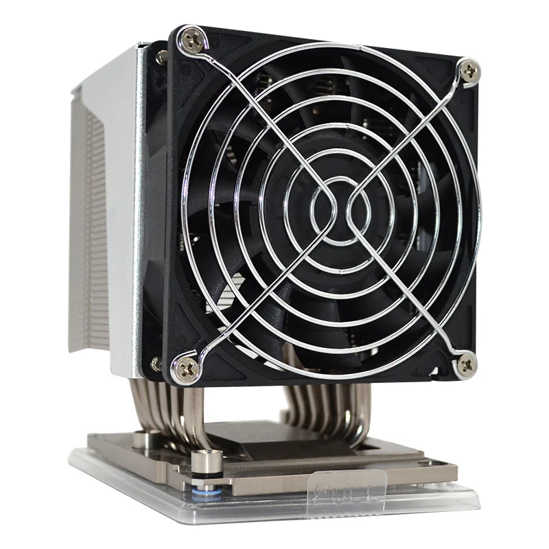 LGA 3647 Rectangular Silent CPU Cooler for PC Large Volume 4U Active Radiator with 4PIP Heatpipe Type for Server Cooling