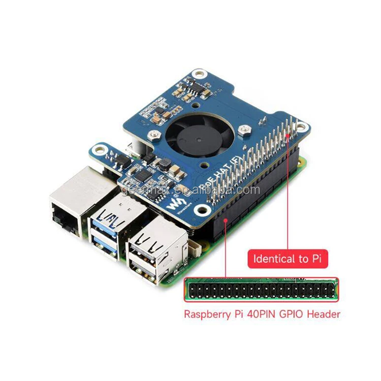 Raspberry Pi 5 Waveshare Ethernet Powered Expansion Board Onboard Fan ...