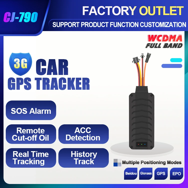 CJ790 3G CJGPS Gps Tracking Device ACC Detection SOS Alarm Vehicle Gps tracker 3g