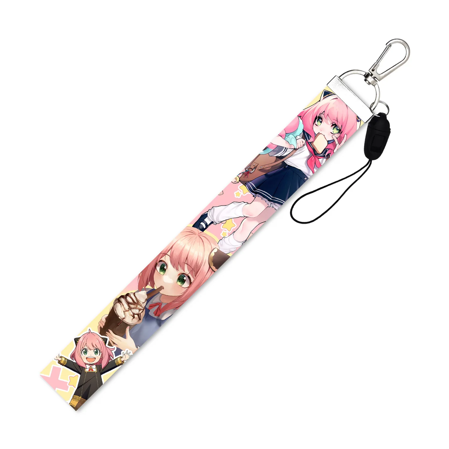 Factory Direct Sale Sublimation Printing Cartoon Anime SPY X FAMILY Neck Strap Lanyard for Kids