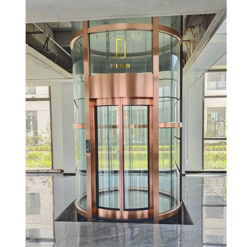 Round Lift Glass Elevator for Home Price Panorama Home Elevator 3 Floor Round Elevator