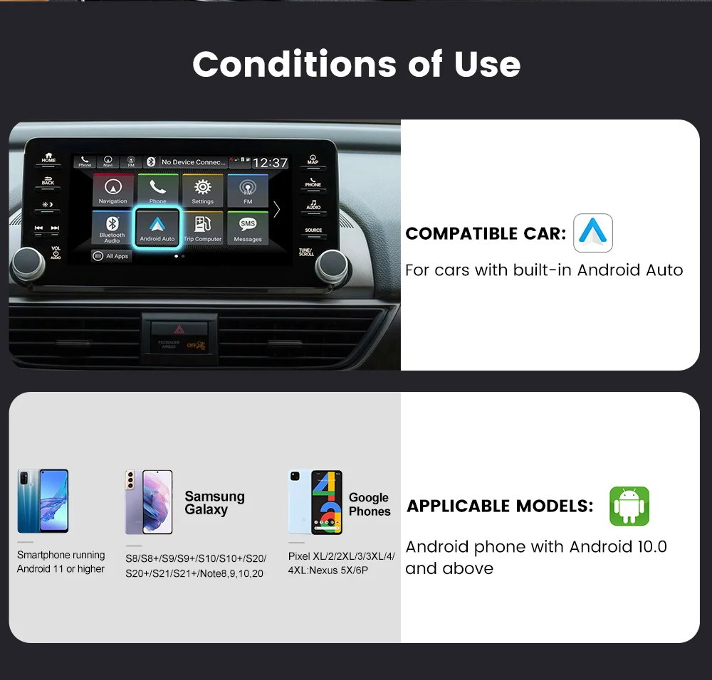 Carlinkit Wireless Android Auto Plug And Play Car Android Dongle