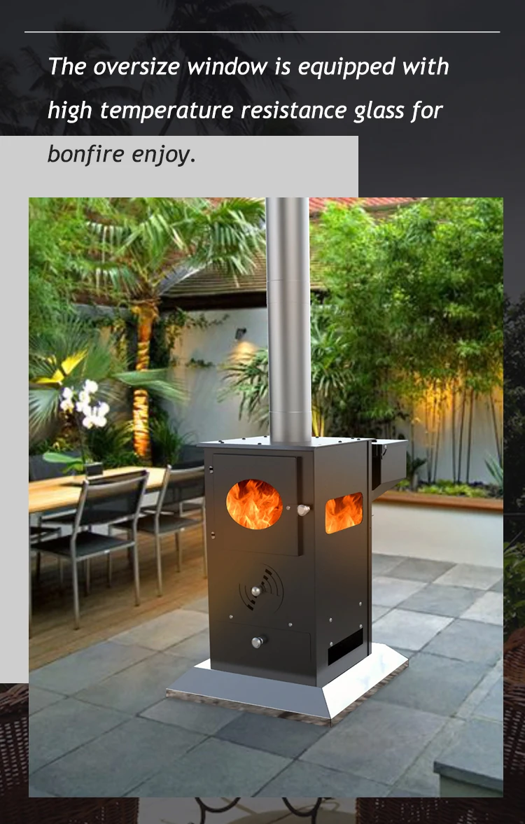 Outdoor Wood Pellet Stove Perfect for Camping Gardens