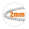 2mm argento