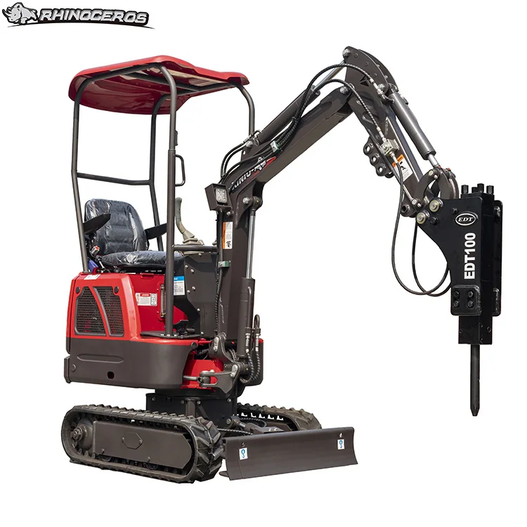 XN10 Rhinoceros Mini Excavator Xiniu 880kg Mini Hydraulic Digger