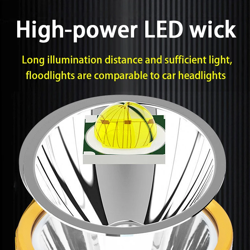 JUJINGYANG Multifunctional 10W USB Rechargeable LED Spotlight Searchlight