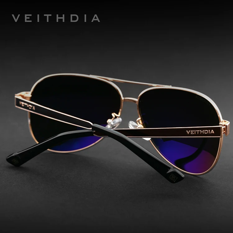 VEITHDIA Aluminum+TR90 Sunglasses Polarized Lens Vintage Sun Glasses  Men/Women | Shopee Singapore