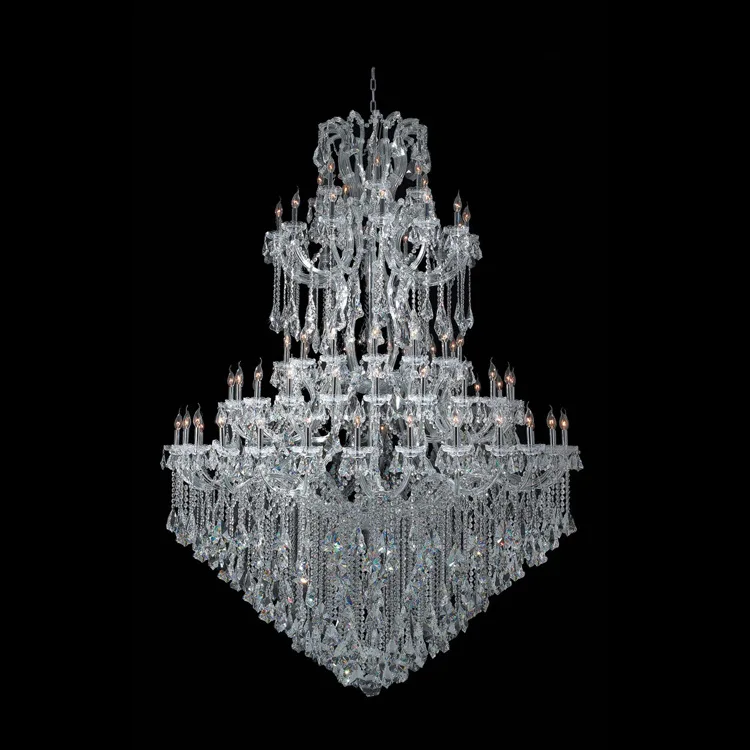 MEEROSEE Quality Chandeliers Lighting Big Maria Theresa Chandelier for Hotel Kronleuchter MD87062
