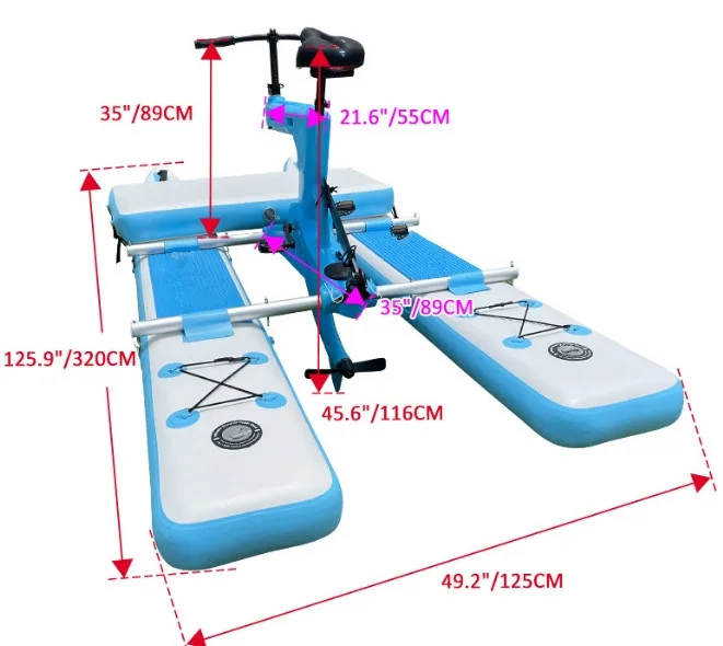 Fishing Pedal Boats Cycle Inflatable Kayaks - Water Fun