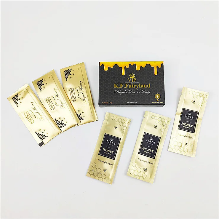 Printed Mini Plastic Packet Royal Honey Sachet Small Face Cream Skin Care Sachet for Cosmetic Samples