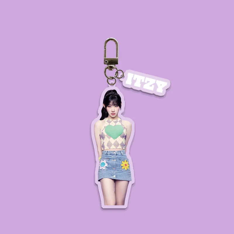 KPOP ITZY Algorhythm JAPAN Single HD Photo Print Acrylic Keyring