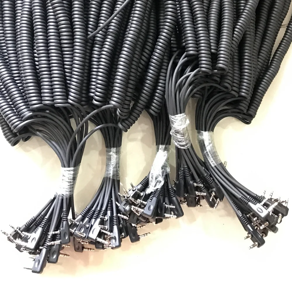 K style connector cable for Kenwood Baofeng 2 pins walkie talkie two way radio
