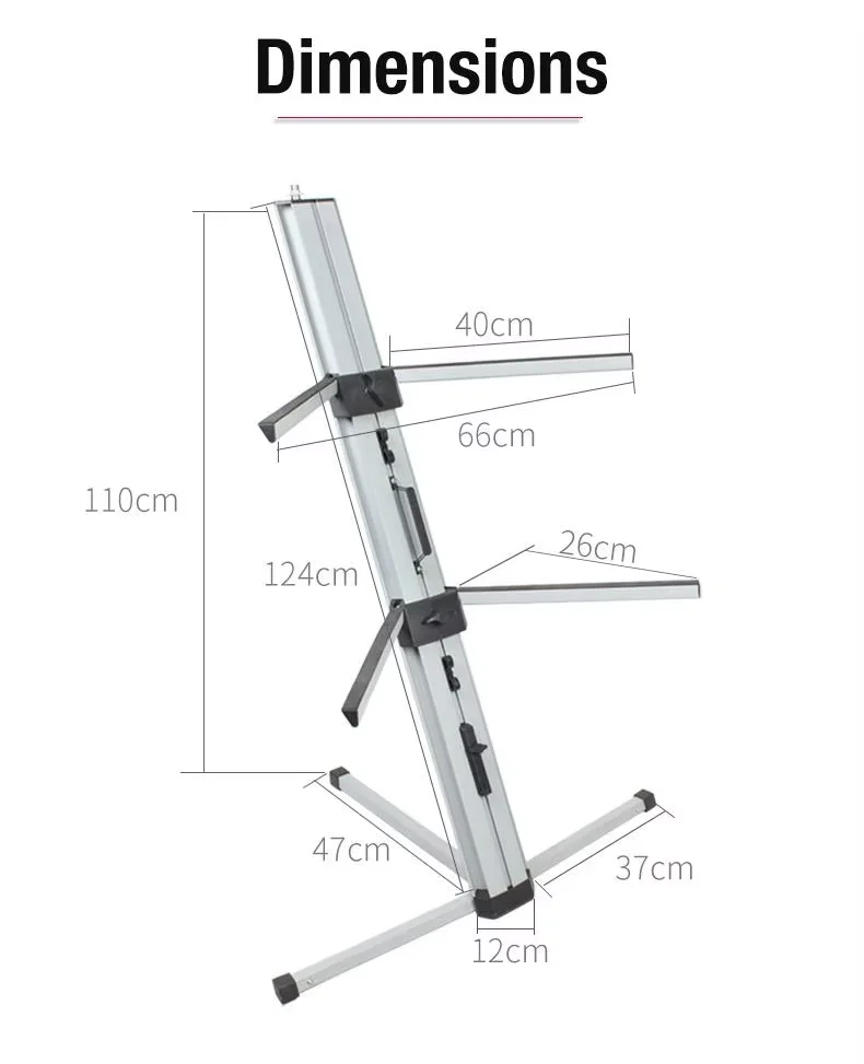 Spider Pro Keyboard Stand - Ultimate 2 Tier Studio Rack