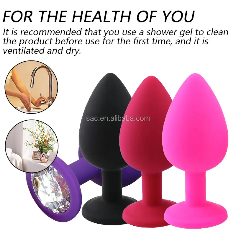 SacKnove Hot Small Medium Large Sizes Expand Crystal Diamond Safe Trainer Silicone Butt Anal Plug for Women Couples Gay Sex Toy SacKnove Hot Small Medium Large Sizes Expand Crystal Diamond Safe Trainer Silicone Butt Anal Plug for Women Couples Gay Sex Toy